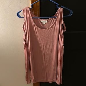 New York & Company cold shoulder latter sleeve top size S